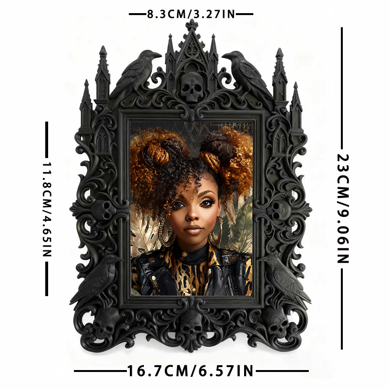 European Court Relief Luxury Frame | Coffee Table Centerpiece Decor, Photo Display Ornament, Palace-style Craft