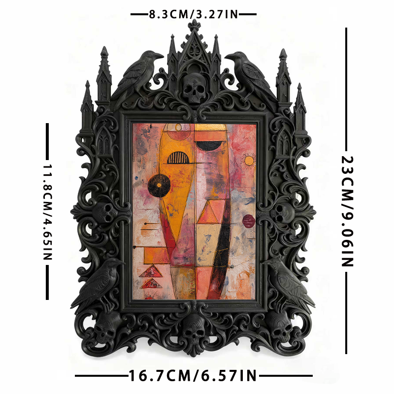 European Court Relief Luxury Frame | Bedroom Nightstand Ornament, Photo Display Holder, Royal Carved Design