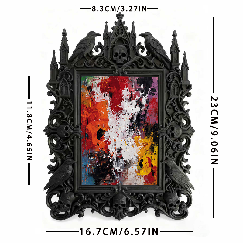 European Court Relief Luxury Frame | Beauty Salon Waiting Area Decor, Photo Display Ornament, Retro Royal Frame