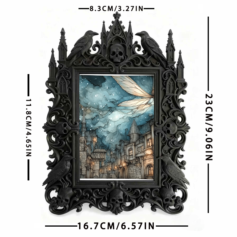 European Court Relief Luxury Frame | University Alumni Event Decor, Photo Display Ornament, Retro Royal Frame