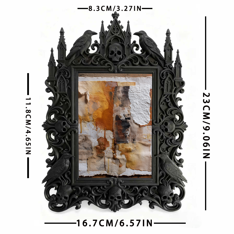 European Court Relief Luxury Frame | Birthday Party Table Decor, Photo Display Ornament, Retro Royal Frame