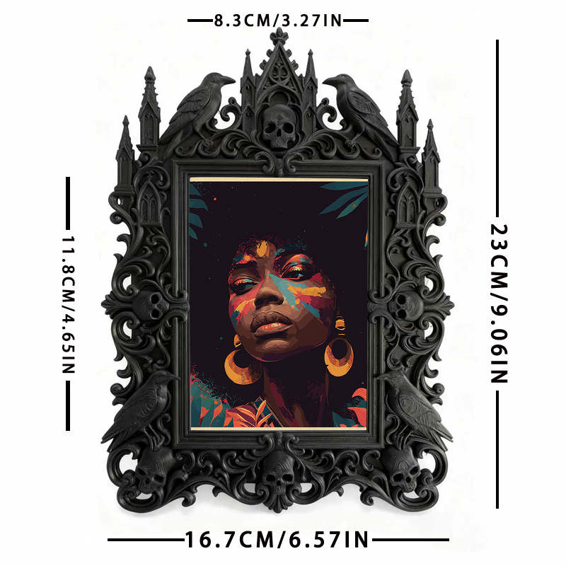 Top-rated European Palace Frame | Home Theater Console Decor, Photo Holder, Palace Relief Craft