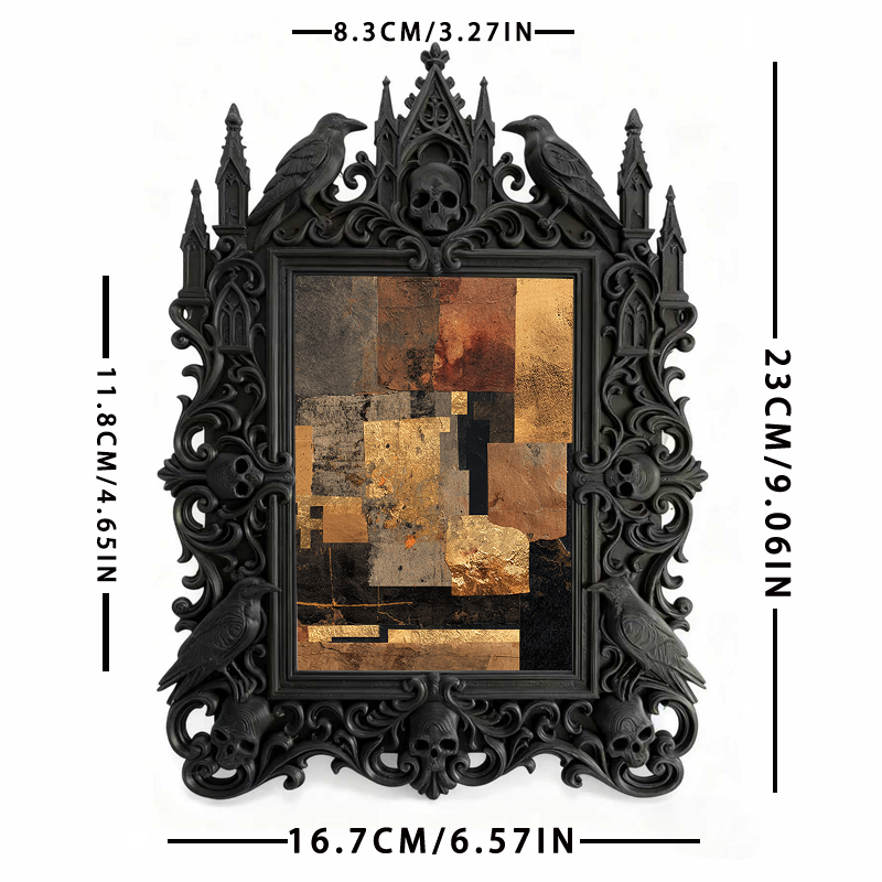 Luxury Royal Relief Photo Frame | Yacht Cabin Table Decor, Compact Photo Holder, Court Carved Craft