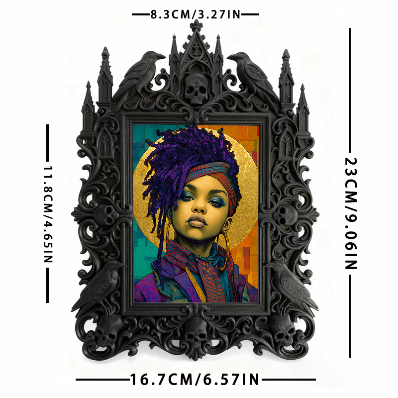 Premium Court Relief Frame | Perfume Boutique Test Area Decor, Photo Holder, Retro Palace Style