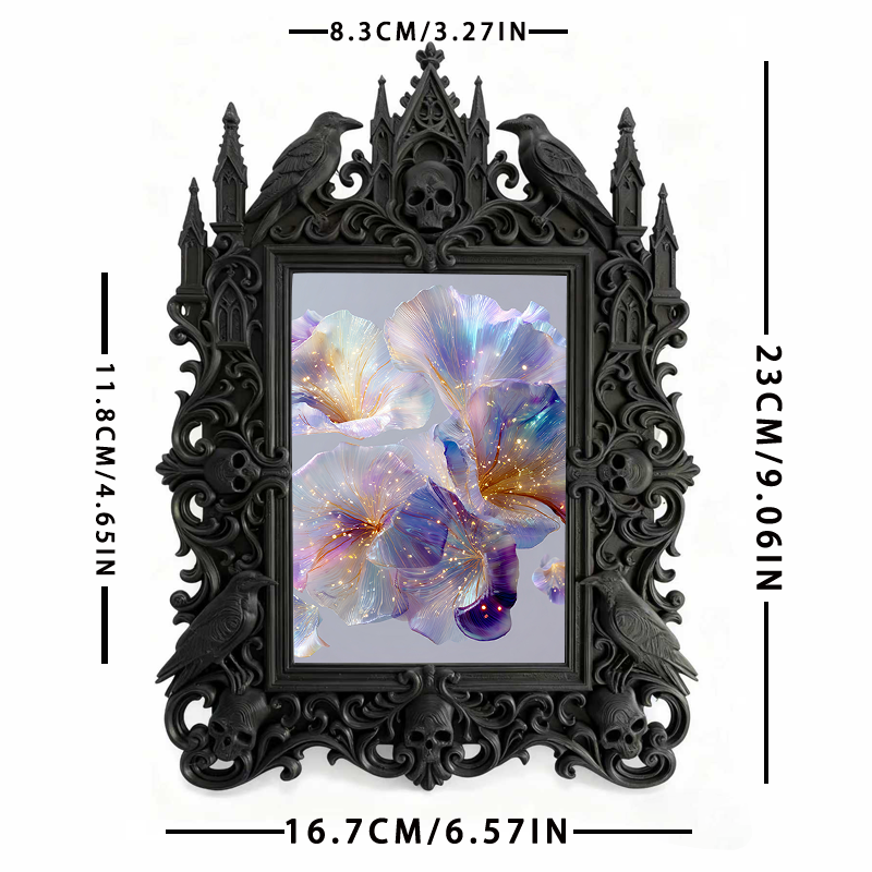 Must-have Gothic Dark-style Photo Frame | Horror Movie Poster Collectors’ Nook Decor, Photo Ornament, Wall-mountable & Tabletop, Display-gra
