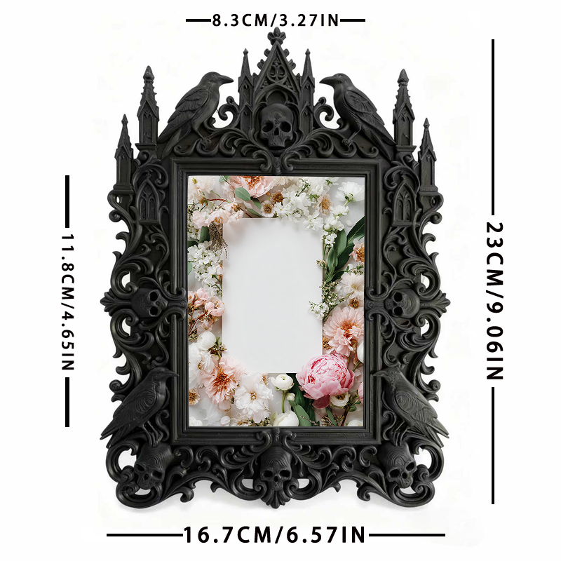 Unique Gothic Dark-style Photo Frame | Witchy Herbal Tincture Bottling Shop Decor, Photo Ornament, Dual-use Display, Heat-resistant Frame