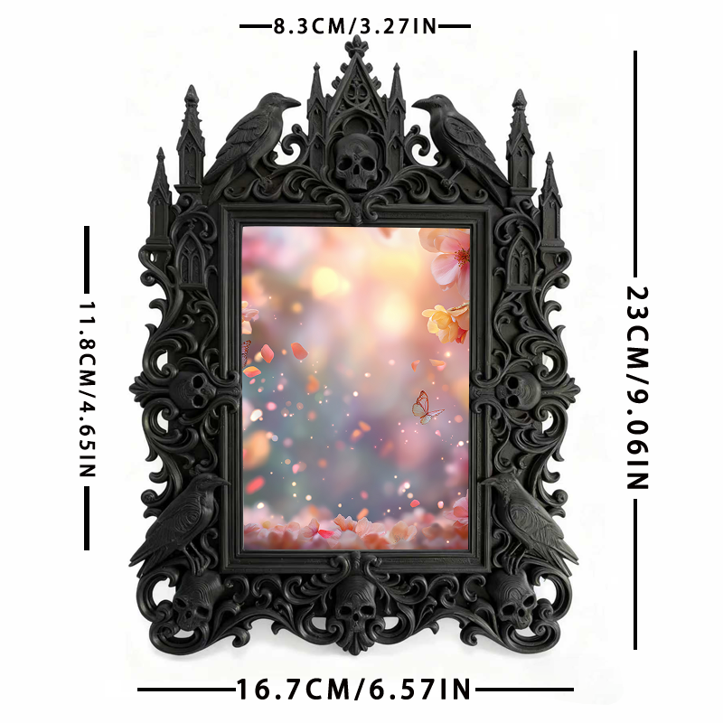 Limited-drop Gothic Dark-style Photo Frame | Vampire Cosplay Accessories Shop Decor, Photo Ornament, Wall/Table Dual-use, Artistic Frame