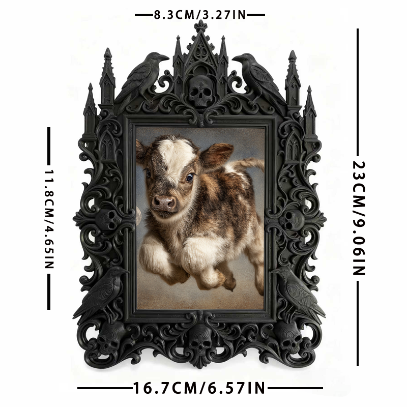 Limited-edition Gothic Dark-style Photo Frame | Occult Palm Reading Studio Decor, Photo Ornament, Wall-mountable & Tabletop, Collectible Fra