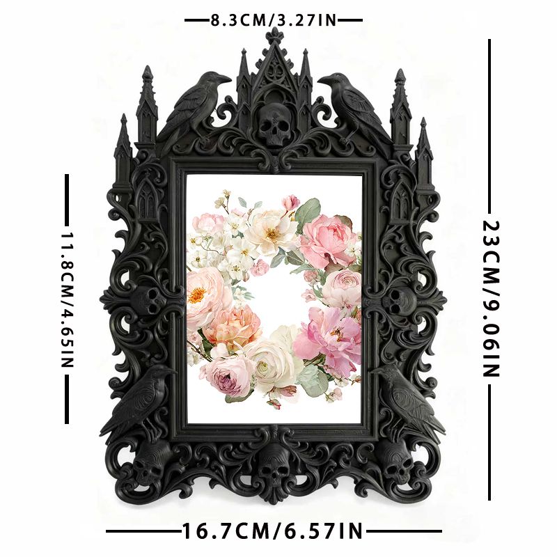 Limited-drop Gothic Dark-style Photo Frame | Occult Tarot Card Deck Shop Decor, Photo Ornament, Wall-mountable & Tabletop, Collectible Frame