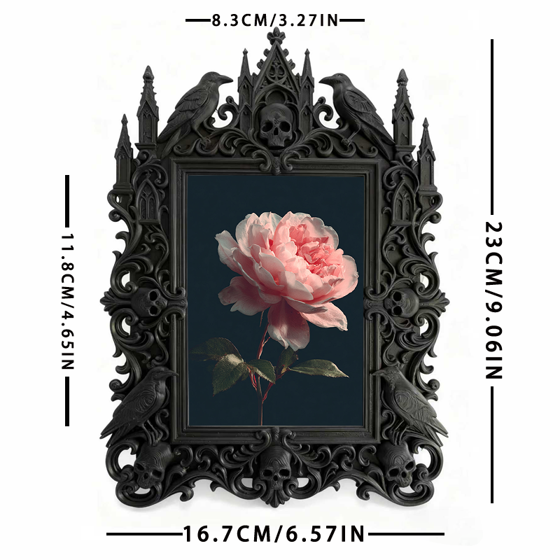 Trend-forward Gothic Dark-style Photo Frame | Punk Rock Band Merchandise Pop-up Decor, Photo Ornament, Wall/Table Dual-use, Eco-friendly Fra