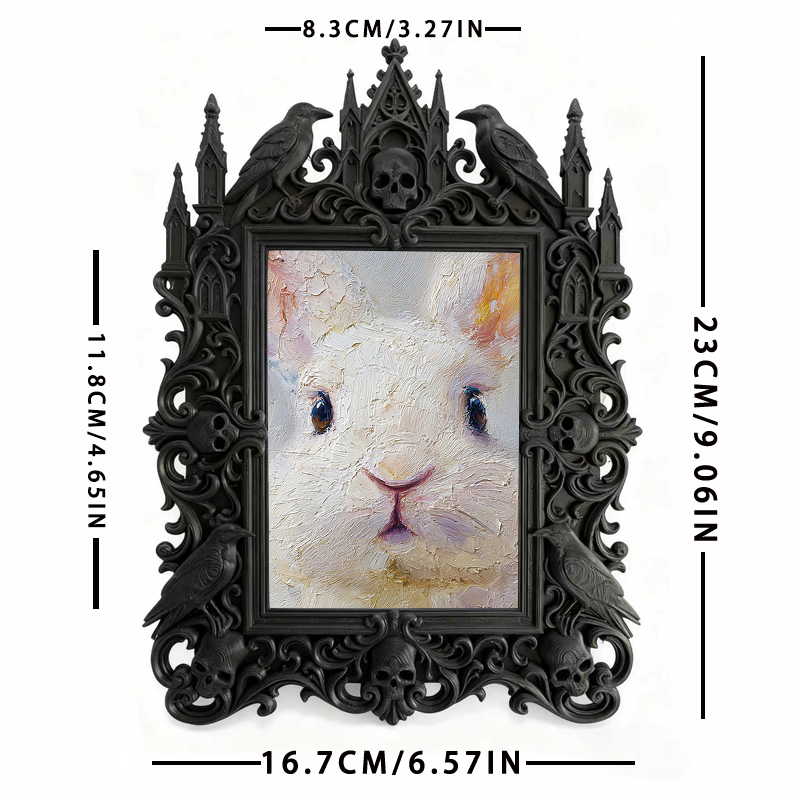 Reel-trending Gothic Dark-style Photo Frame | Paranormal Investigation Team Party Decor, Photo Ornament, Wall-mountable & Tabletop, High-glo