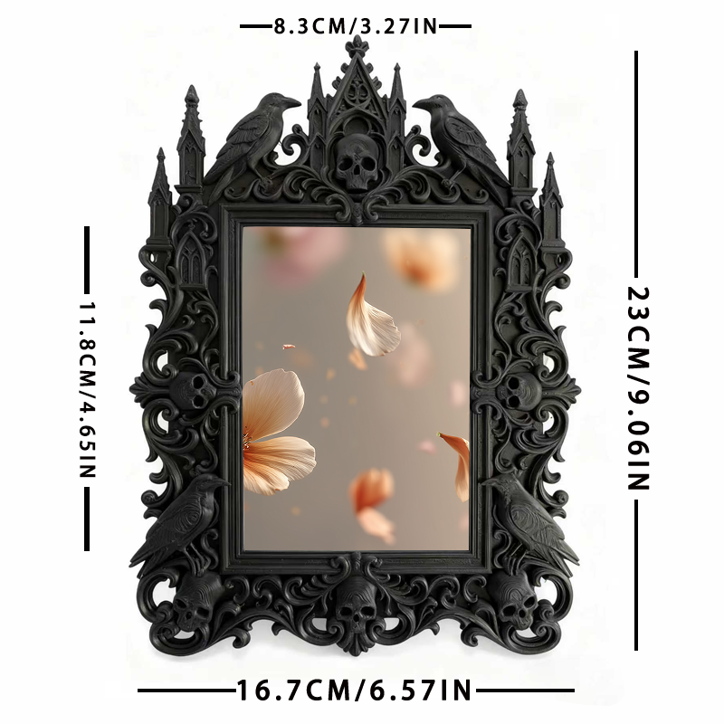 Customer-favorite Gothic Dark-style Photo Frame | Dark Academia Wax Seal Stamp Carving Shop Decor, Photo Ornament, Wall/Table Dual-use, Dura