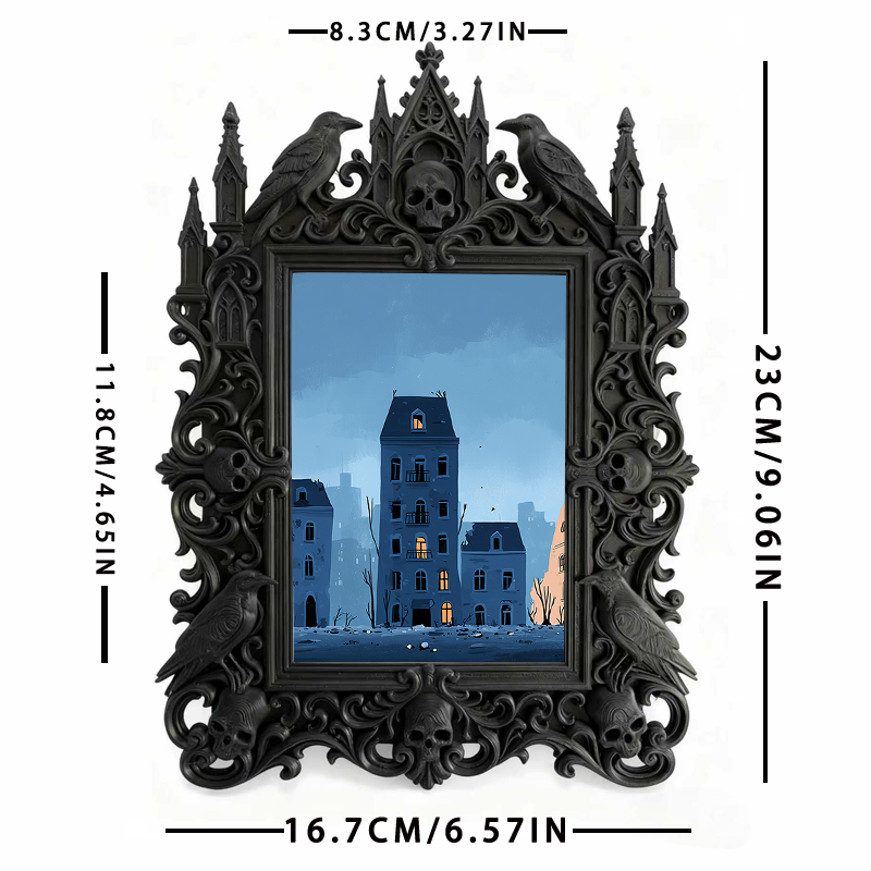 Reel-trending Gothic Dark Frame | Paranormal Meetup Decor, High-gloss