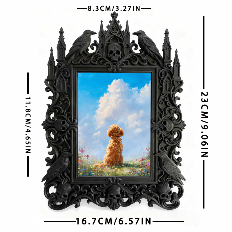 Rare-find Gothic Dark Frame | Gothic Kids’ Monster Room Decor, High-gloss