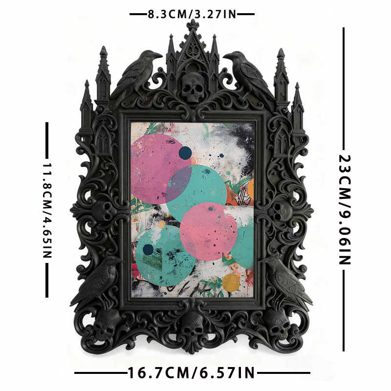 Gothic Dark Frame | Skate Shop Decor, Photo Display, Waterproof Plastic