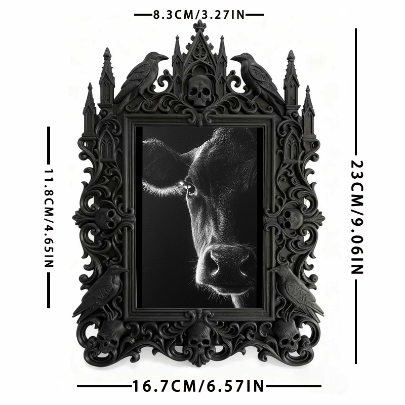 Gothic Dark Frame | Bakery Dark-themed Corner Decor, Photo Prop, Wall/Tabletop