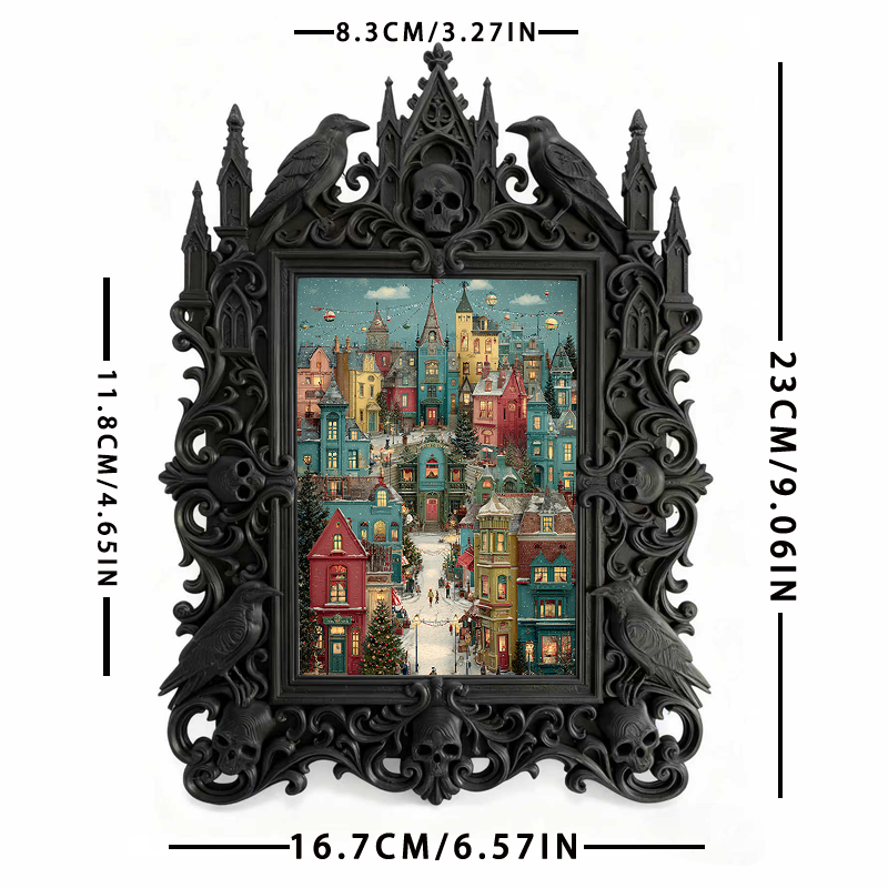 Gothic Dark Frame | Skate Shop Decor, Photo Display, Waterproof Plastic