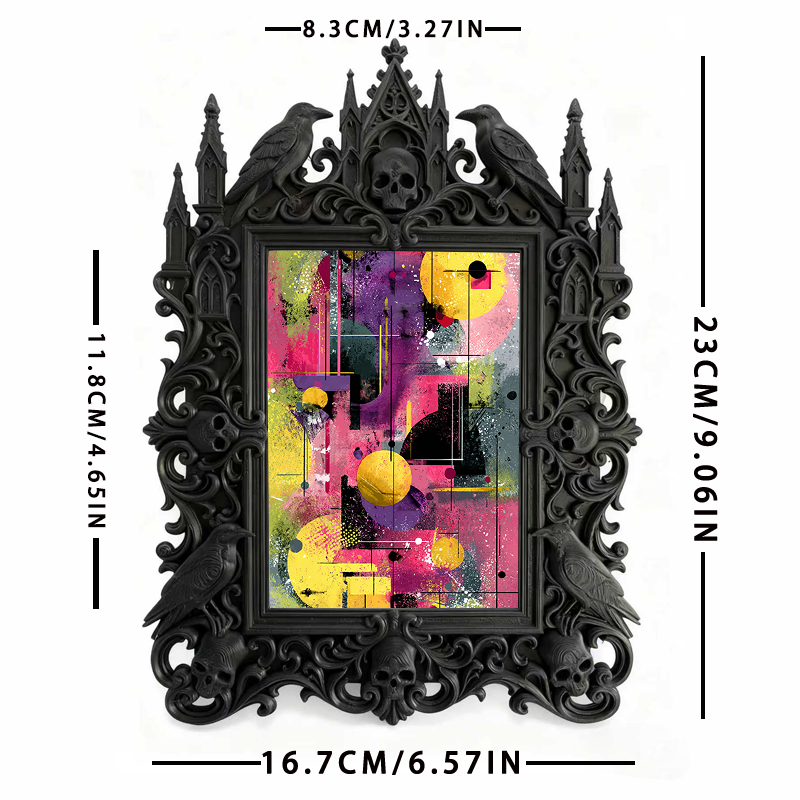 Gothic Dark Frame | Home Brewery Decor, Photo Display, Dual-use
