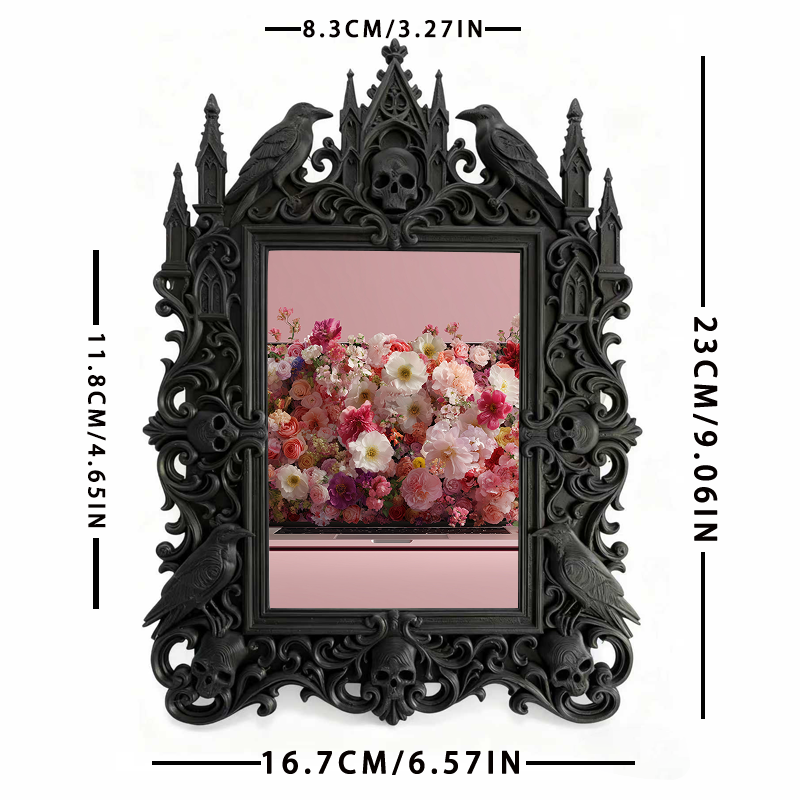 Gothic Dark Frame | Custom Tattoo Flash Shop Decor, Photo Holder, Waterproof Plastic Frame