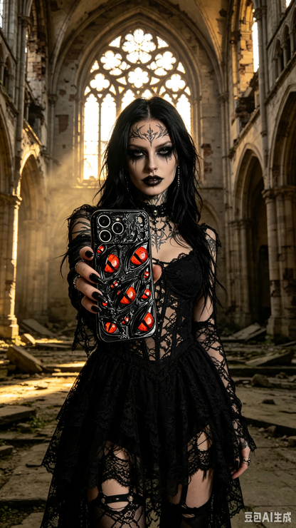 Vintage Multi Red Demon Eyes Phone Case, Shockproof Hard Shell, Creative Full Coverage Original Design, Compatible with iPhone