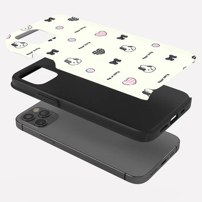 「KEEP CUTE」テーマのスマホケース- 耐久性、衝撃吸収性、トレンドの保護機能 - iPhone 16、15、14、13、12、12、Plus、Pro、Max と互換性があり、男性にも女性にも最適です。