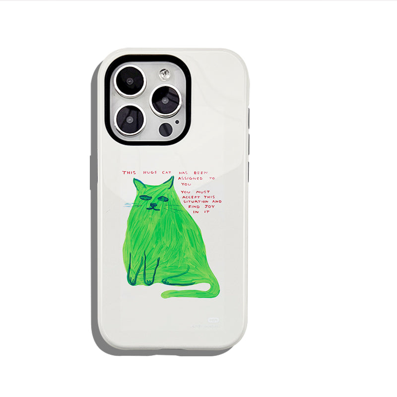 "猫のデザイン"スマホケース- 耐久性、衝撃吸収性、トレンドの保護機能 - iPhone 16、15、14、13、12、12、Plus、Pro、Max と互換性があり、男性にも女性にも最適です。