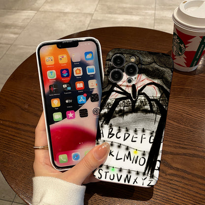 Spooky Spider and Alphabet Artphone case for iPhone/16/15/14/13/12/16/Plus/Pro/Max Hot sale wholesale customizable pattern cases