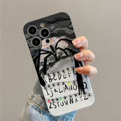 Spooky Spider and Alphabet Artphone case for iPhone/16/15/14/13/12/16/Plus/Pro/Max Hot sale wholesale customizable pattern cases