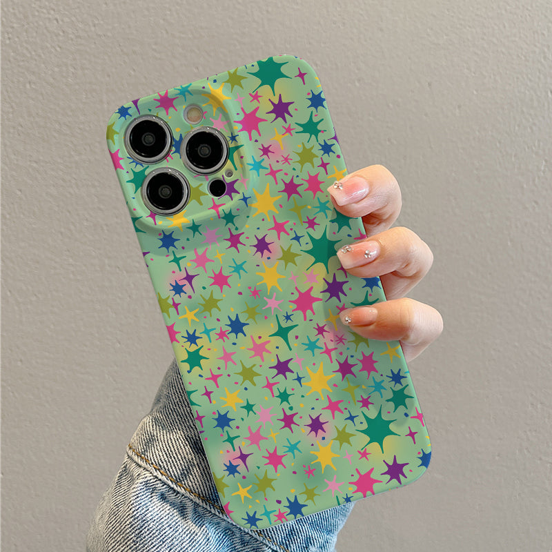 Colorful Starburst Patternphone case for iPhone/16/15/14/13/12/22/Plus/Pro/Max Hot sale wholesale customizable pattern cases