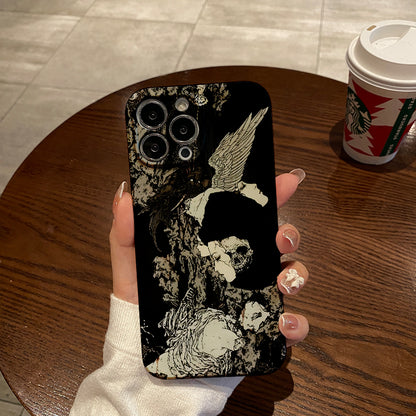 Dark and Eerie Gothic Artphone case for iPhone/16/15/14/13/12/104/Plus/Pro/Max Hot sale wholesale customizable pattern cases