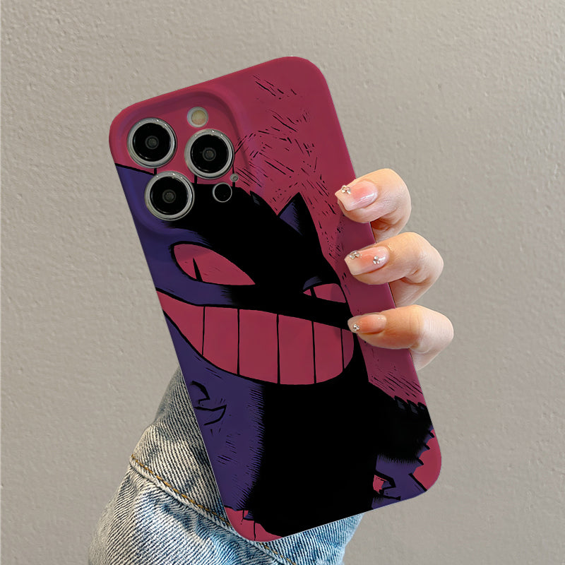 Sinister Grinning Cat in Dark and Bold Art Stylephone case for iPhone/16/15/14/13/12/105/Plus/Pro/Max Hot sale wholesale customizable pattern cases