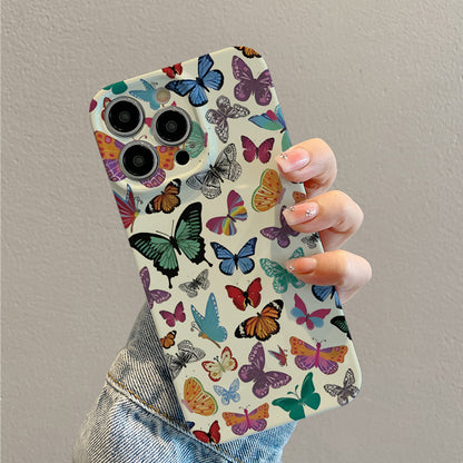 Colorful Butterflies Patternphone case for iPhone/16/15/14/13/12/111/Plus/Pro/Max Hot sale wholesale customizable pattern cases