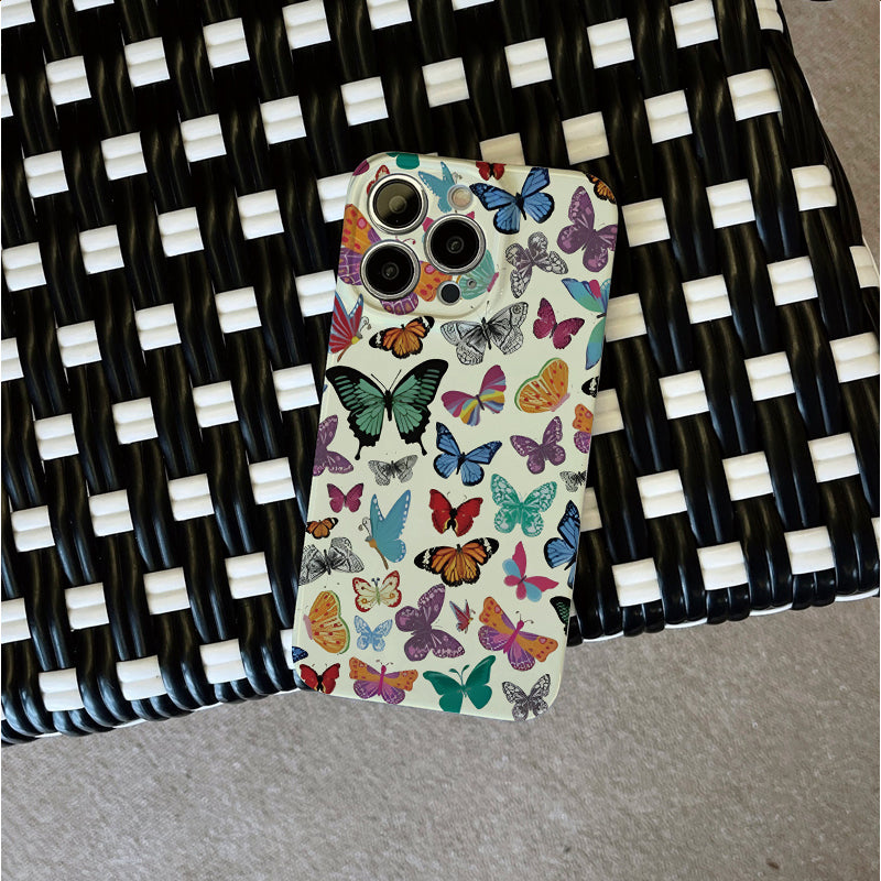 Colorful Butterflies Patternphone case for iPhone/16/15/14/13/12/111/Plus/Pro/Max Hot sale wholesale customizable pattern cases