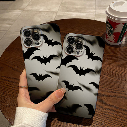 Flying Bats in Black and Whitephone case for iPhone/16/15/14/13/12/141/Plus/Pro/Max Hot sale wholesale customizable pattern cases