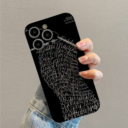 Handwritten Text with Pencilsphone case for iPhone/16/15/14/13/12/153/Plus/Pro/Max Hot sale wholesale customizable pattern cases