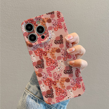 Colorful Polka - dotted Hearts Patternphone case for iPhone/16/15/14/13/12/156/Plus/Pro/Max Hot sale wholesale customizable pattern cases