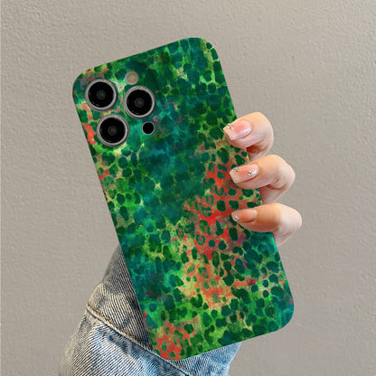 Green and Red Abstract Patternphone case for iPhone/16/15/14/13/12/188/Plus/Pro/Max Hot sale wholesale customizable pattern cases