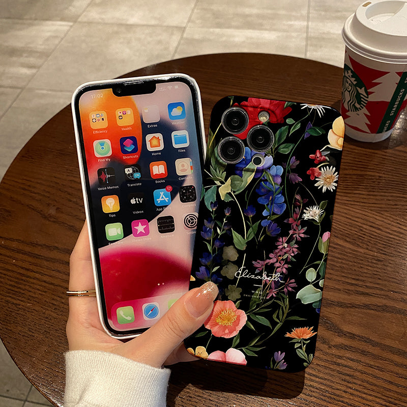 Colorful Watercolor Floral Designphone case for iPhone/16/15/14/13/12/219/Plus/Pro/Max Hot sale wholesale customizable pattern cases