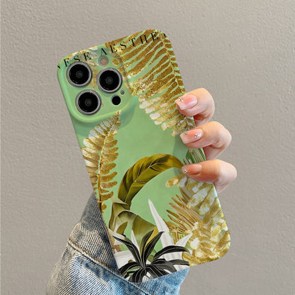 Golden Foliage with Chinese Aestheticsphone case for iPhone/16/15/14/13/12/231/Plus/Pro/Max Hot sale wholesale customizable pattern cases