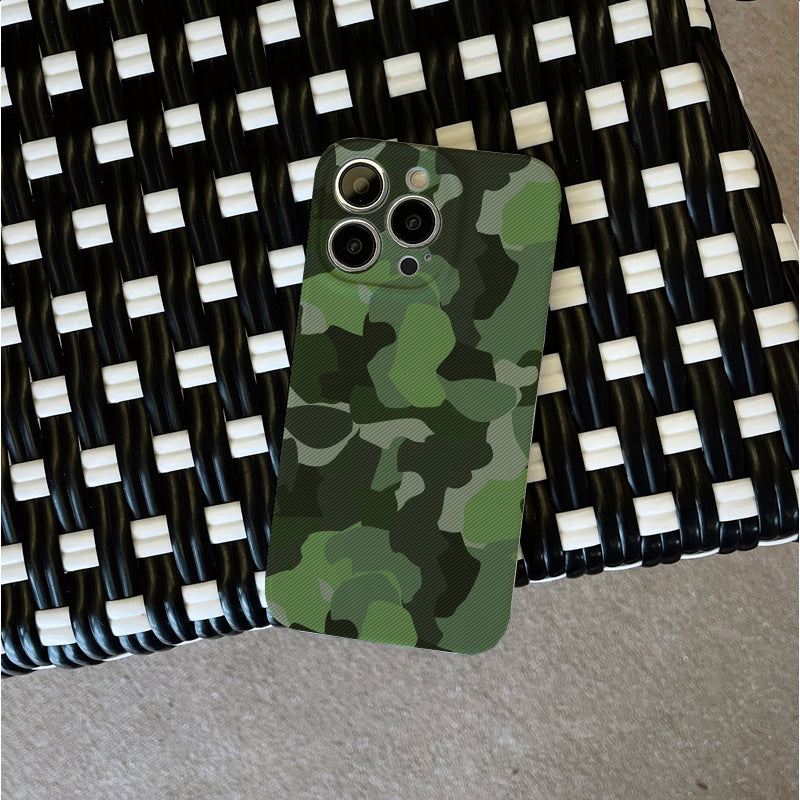 Classic Green Camouflage Patternphone case for iPhone/16/15/14/13/12/265/Plus/Pro/Max Hot sale wholesale customizable pattern cases