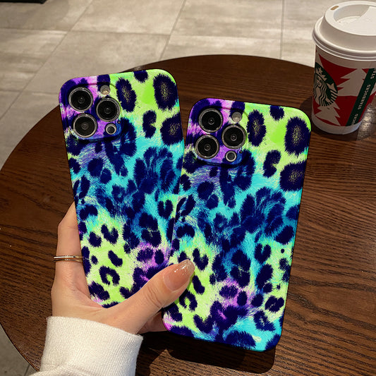 Neon - colored Leopard - like Spot Patternphone case for iPhone/16/15/14/13/12/332/Plus/Pro/Max Hot sale wholesale customizable pattern cases