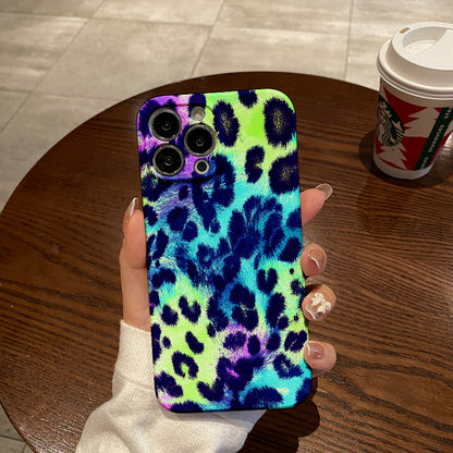 Neon - colored Leopard - like Spot Patternphone case for iPhone/16/15/14/13/12/332/Plus/Pro/Max Hot sale wholesale customizable pattern cases