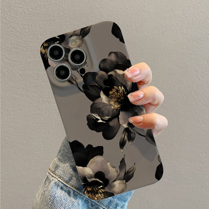 Elegant Black and Gold Floral Patternphone case for iPhone/16/15/14/13/12/350/Plus/Pro/Max Hot sale wholesale customizable pattern cases