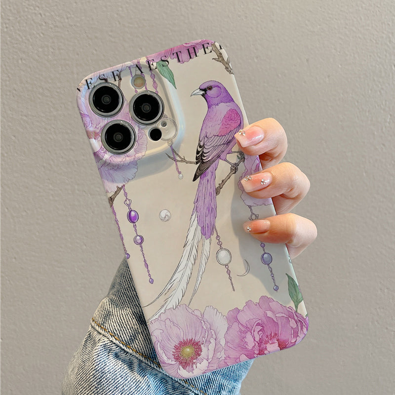 Exquisite Chinese - style Peonies and Phoenixphone case for iPhone/16/15/14/13/12/354/Plus/Pro/Max Hot sale wholesale customizable pattern cases