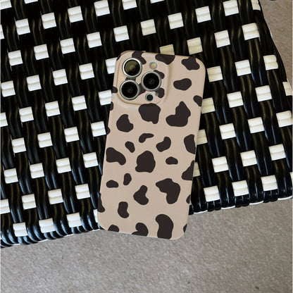 Classic Black Spots on Beige Backgroundphone case for iPhone/16/15/14/13/12/360/Plus/Pro/Max Hot sale wholesale customizable pattern cases