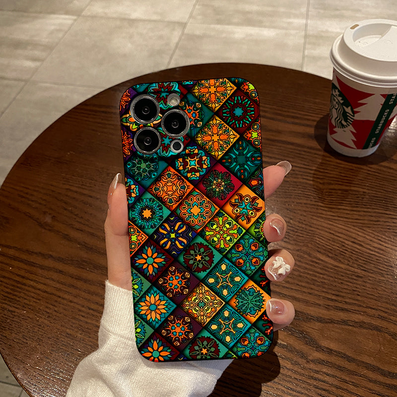 Vibrant Moroccan - style Tile Patternphone case for iPhone/16/15/14/13/12/391/Plus/Pro/Max Hot sale wholesale customizable pattern cases