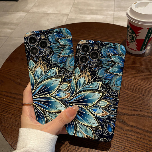 Elegant Blue and White Floral Patternphone case for iPhone/16/15/14/13/12/404/Plus/Pro/Max Hot sale wholesale customizable pattern cases