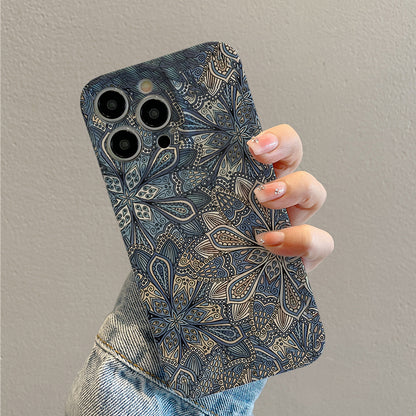 Intricate Blue and Beige Mandala Patternphone case for iPhone/16/15/14/13/12/407/Plus/Pro/Max Hot sale wholesale customizable pattern cases