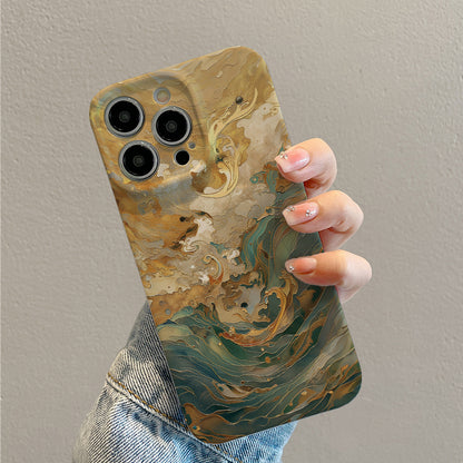 Opulent Gold and Jade - toned Artworkphone case for iPhone/16/15/14/13/12/426/Plus/Pro/Max Hot sale wholesale customizable pattern cases