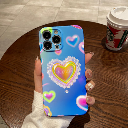 Colorful Little Love Mobile Phone Case Suitable for iPhone 16 15 14 13 12 11 Pro Max XS X XR 7 8 Plus